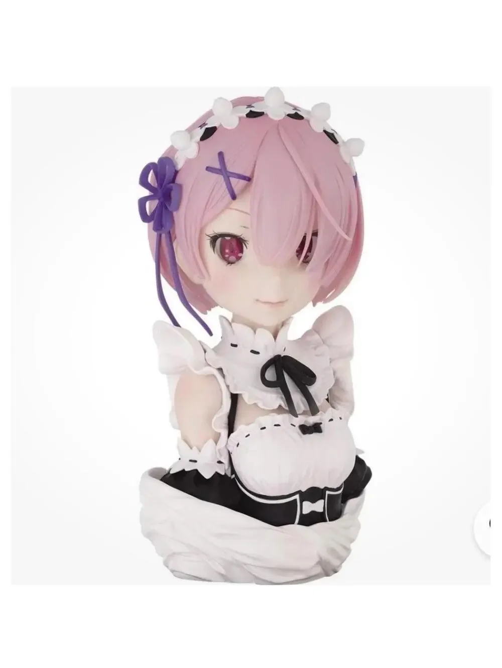 Bandai Ichiban Kuji Re:Zero Ram Art Scale Bust Figure NIB US Seller 21cm